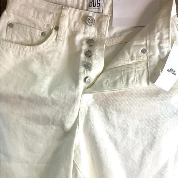 NWT BDG Urban Outfitters White Denim Shorts Womens Sz 26 - Picture 3 of 5